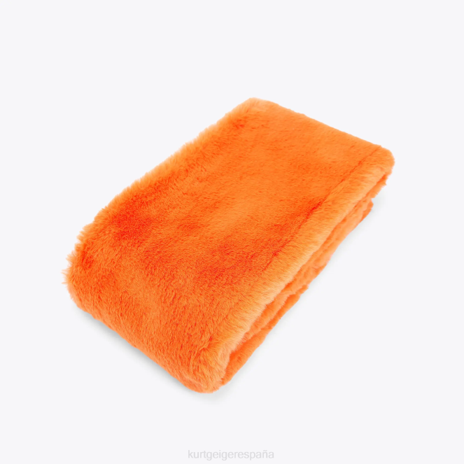 Kurt Geiger mujer bufanda de amapola de Londres 2LPR513 | accesorios naranja